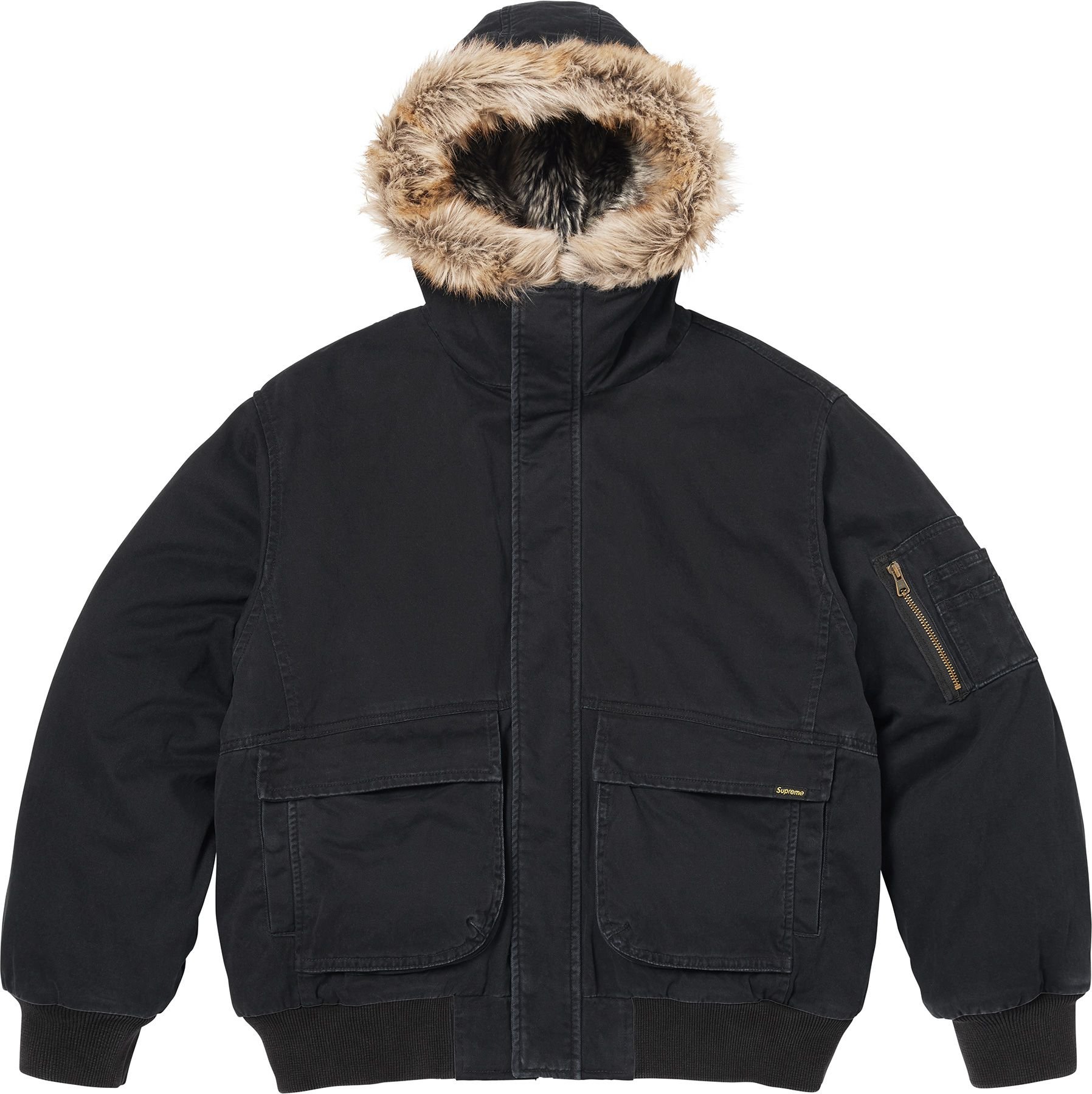 Reversible Faux Fur Hooded Work Jacket view 61